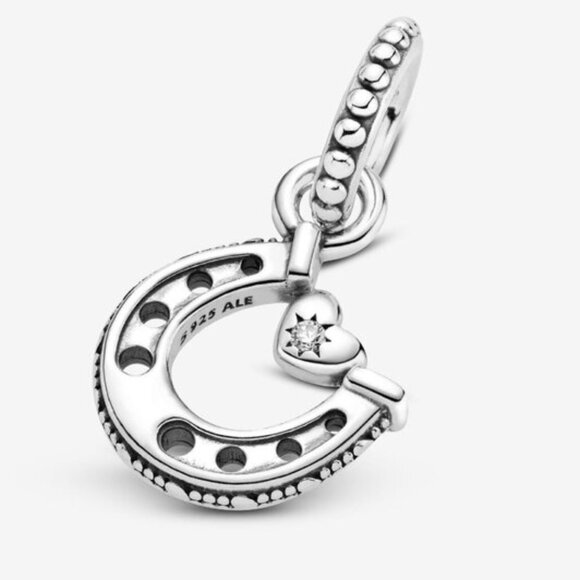 Pandora Good Luck Horseshoe Dangle Charm - Picture 2 of 6